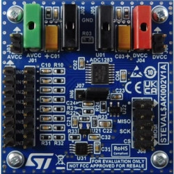 STEVAL-AKI002V1 Evaluation board for the ADC1283 8-channel, 50 to 200 ksps, 12-bit analog to digital converter