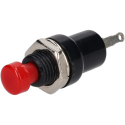 R-TECH 780381 Miniature Momentary SPST Red Push Button Switch