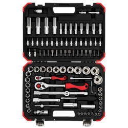 Gedore RED 3300057 Socket Wrench Set 1/4&quot; &#x2B; 1/2&quot; 94 pieces