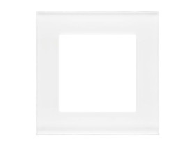 SIMON 55 Ramka 1 pojedyncza Nature szkło mrożone białe TRN1/170 KONTAKT SIMON