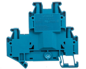 Złączka szynowa 2-piętrowa 4mm2 niebieska Ex UTTB 4-PV BU 3059265