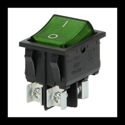 Przełącznik klawisz podś. 230V 16A 2-poz 2-tory 2xNO zielony ORNO / OR-AE-13179/G/B