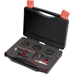 TOOLCRAFT TO-9913161 Screw hole punch set Metal Step Drill Bits 1 Set