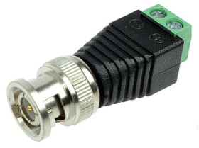 Wtyk BNC szybkozłącze - terminal blok 2pin