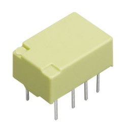 Przekaźnik monostabilny 24V dc DPDT Panasonic, montaż PCB