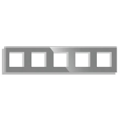 Ramka szklana - pięciokrotna - szara - do modułów Tawoia Glass