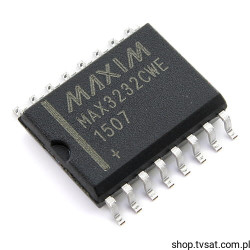 MAX3232CWE+T RS-232 Transceiver 1Mbps SMD-SO16 MAXIM