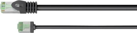 Patchcord kat.8.1-0500 U/FTP SLIM LSZH-TPE czarny /5m/ 74356