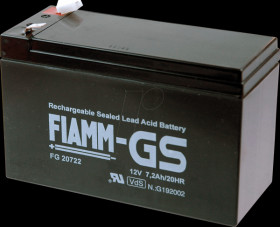 FG20722 Absorbent glass mat battery, 12 V, 7.2 Ah