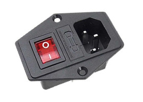 Opencircuit Power supply socket 3-in-1 fuse, socket and switch