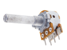 Potencjometr węglowy 10kΩ typ Obrotowy Alps Alpine średnica wału 6 mm 0.1W Montaż panelowy, Przewlekany