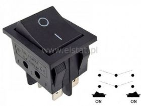 Przeł. kołys. ON-ON stabilny 6pin 250V 15A
