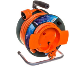 Przedłużacz bębnowy ogrodowy 1-gniazdo z/u 25m H05VV-F 3x1,5 P19125