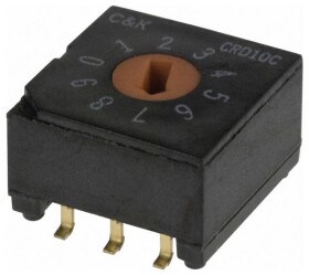 C & K Switches CRD10CM0SB Rotay Switch CRD Series Przełącznik kodujący 1 szt. tuba