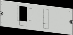 Aperture, rectangular, sheet steel, (W x H x D) 800 x 250 x 10 mm, light gray, 8PQ2025-8BA14