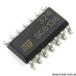 LM324D Quad Operational Amplifier SMD-SO14 STM