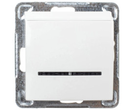 IMPRESJA Łącznik hotelowy z podświetleniem ecru ŁP-15YS/m/27