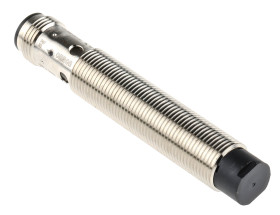 Czujnik zbliżeniowy M12 Indukcyjny 8 mm Omron Niewpuszczany 12 → 24 V DC długość 74mm Gwintowany