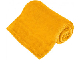 Koc polarowy 150x200 cm TEESA - żółty