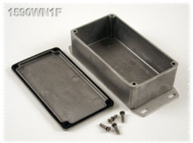 Aluminum die cast enclosure, (L x W x H) 121 x 66 x 40 mm, natural, IP65, 1590WN1F