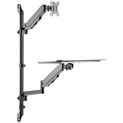Neomounts WL90-325BL1 Monitor wall mount Black 17"-32" with keyboard tray