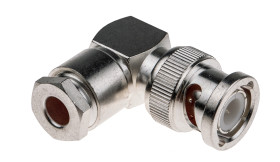 Złącze koncentryczne Montaż na kablu Męski 50Ω typ złącza Złącze BNC 4GHz, zaciskane typ kabla RG58A