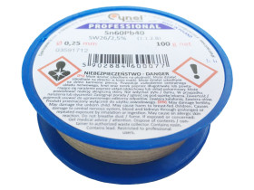 Cyna z topnikiem 1,20mm 100g S-Sn60Pb40 PB