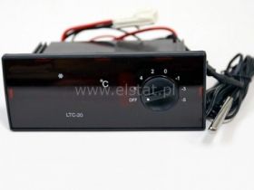 Termostat regulowany z LED; 230V; (-5°C do 6°C)