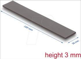 18471 Thermal pad, 3.2 W/mk, 120 x 20 x 3.0 mm, Low Oil Bleeding