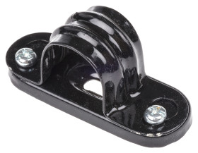 Spinka do kabli 20mm materiał: Stal Czarny Zacisk skokowy