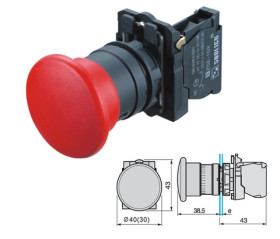 Przycisk Sterowniczy XB5AC42 Grzybek CZERWONY