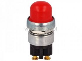 Przycisk starter 60A 12V chwilowy NO; czerwony