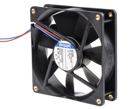 Wentylator osiowy 24 V DC DC 92 x 92 x 25mm 3.2W 102m³/h 39dB