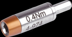 4-974 Torque adaptor for 4 mm bits, 0,4 Nm