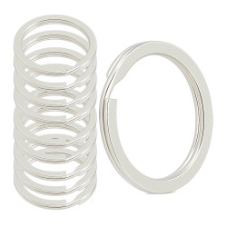 Kółko sprężynowe do breloka - 30mm x10szt - płaskie - Kółeczko do kluczy