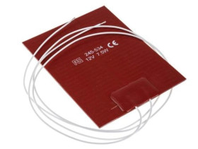 Silicone Heater Mat 7,5 W 12 V DC 75 x 100mm