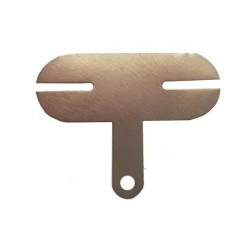 Plate for 2 Cells - T-Shape - for Soldering or Welding 18650 Cells