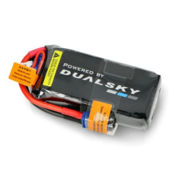 Pakiet Li-Pol Dualsky 1300mAh 60C/5C 11,1V Xpower HED - z wskaźnikiem napięcia
