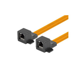 Adapter złączka sieciowa przelotka okienna RJ45 kat.5E na kablu 17cm Lanberg