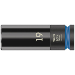 Wera 05004591001 8790 C Wheel Impaktor Socket with 1/2&quot; Drive, 19 x 85 x 30 mm