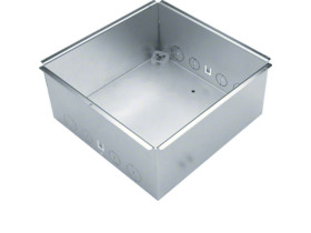 tehalit.VE-EE Zestaw Puszka podłogowo-montażowa VQ06/VEQ06/EKQ06 stal nier UDBDQ06 HAGER