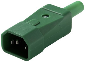 Martin Kaiser 749/gn Złącze męskie IEC złącze męskie proste 10 A zielony 1 szt.