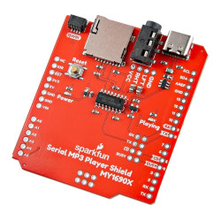 SparkFun Serial MP3 Player Shield - MY1690X-16S (Qwiic)
