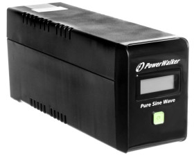 UPS POWER WALKER LINE-INTERACTIVE 600VA 2x PL 230V, czysta sinusoida, RJ11/45 IN/OUT, USB, LCD VI 600 SW/FR