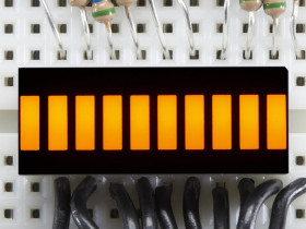 Adafruit 10 Segment Light Bar Graph LED Display - Yellow