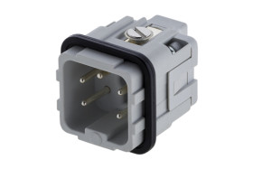 Moduł złączy dużej mocy 4-pinowe Amphenol Industrial 16A Męski