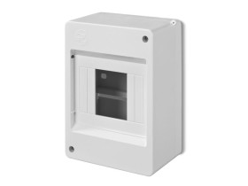 Rozdzielnica natynkowa 4 modułowa 1x4M bez drzwi MINI S-4 2304-00 ELEKTRO-PLAST NASIELSK