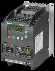 6SL3210-5BE17-5CV0 Sinamics V20 converter, 0.75 kW, 2.2 A