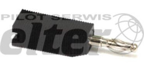 Wtyk bananowy LAW15 czarny