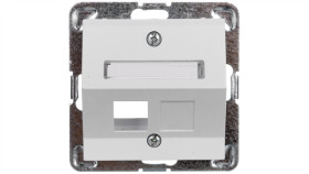 Impresja Obudowa Gniazda Komputerowego Pojedynczego Skośna Biała Gpk-1Ys/P/00